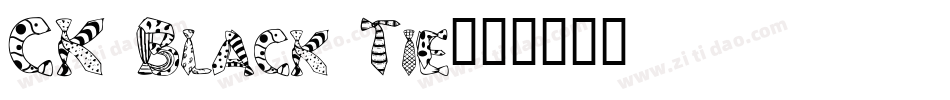 CK Black Tie字体转换